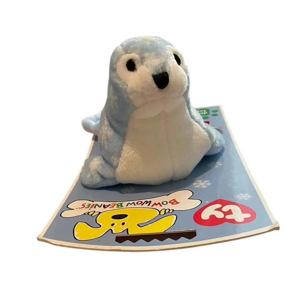 Blue Seal Retired Ty Bow WOW Beanie Made for Dog Pet Chew Toy RARE 6